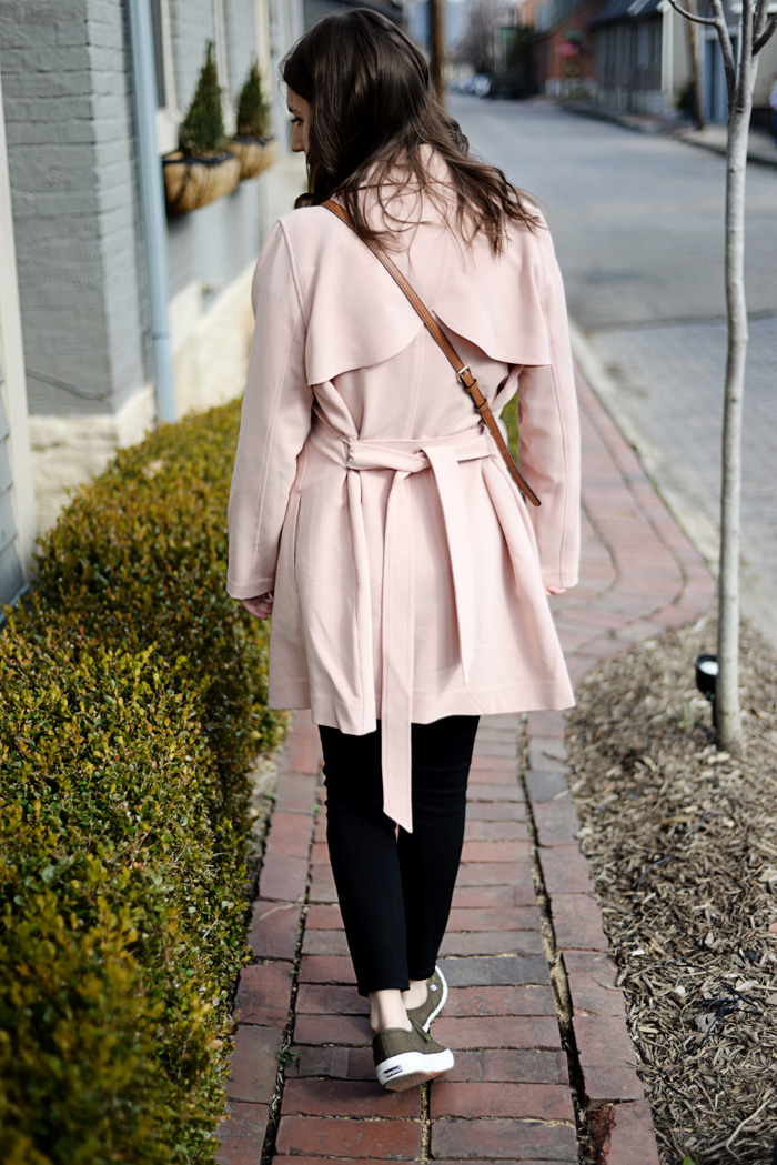 abercrombie pink trench coat